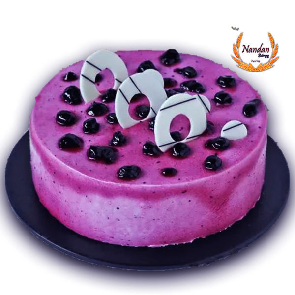 Blueberry Cake Half kg Free Home Delivery, all at your doorstep 10.
